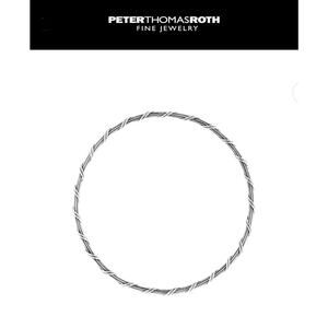 NEW Peter Thomas Roth Designs Signature Romance Bangle in Sterling Silver, 8in